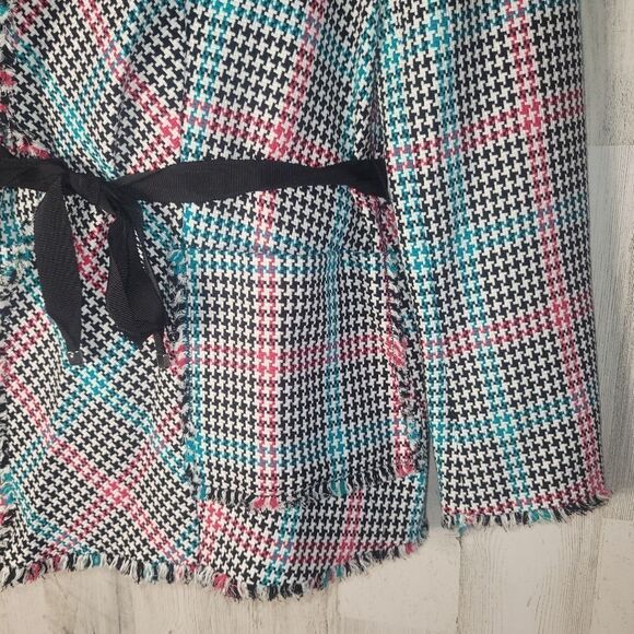 Marc Cain Houndstooth Raw Hem  Blazer STATEMENT PIECE - Picture 4 of 12